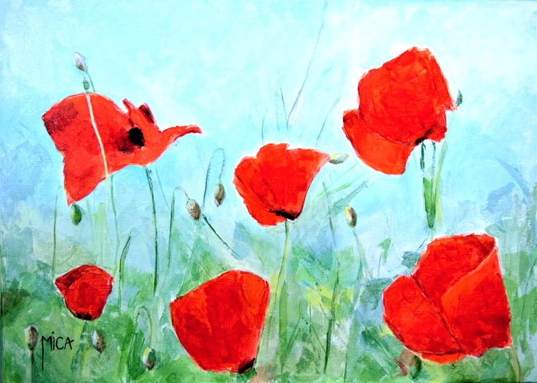 Die Mohnblume ist auch eine Blume