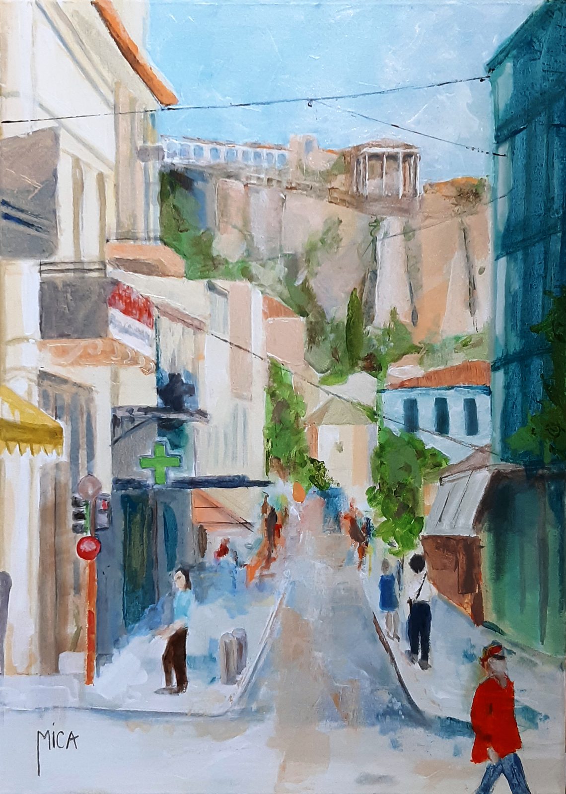 Plaka unter der Akropolis
